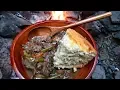 Download Lagu Primitive Cooking - Campfire Beef Stew \u0026 Corn Bread Recipe - Survival Cooking