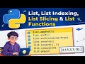 Python List Indexing Slicing List Functions Explained