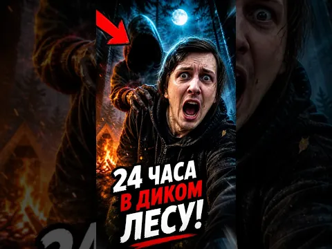 ВЫЖИВАЮ В ДИКОМ ЛЕСУ 24 ЧАСА😰‼️ НЕ ПОВТОРЯТЬ! #sever1off #shorts