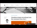 Recording streams from the command line streamplan sh