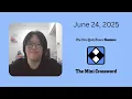 NYT Mini Crossword June 24 2025