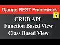 CRUD API using Function Based View and Class Based View in Django REST Framework Hindi