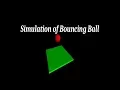 Simulation of Bouncing Ball VPython Tutorial 1 Visual Python