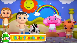 cinque bambini piccoli canzoni per bambini little treehouse italiano cartoni animati