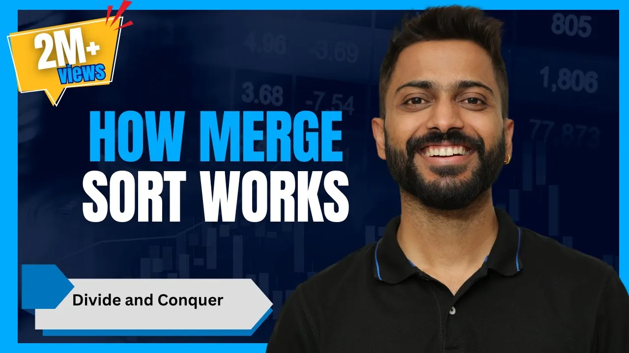 L-3.3: How Merge Sort Works?? Full explanation with example - YouTube thumbnail