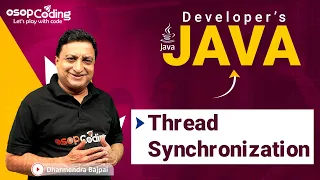 Thread Synchronization synchronized Keyword Multithreading Java for Developers