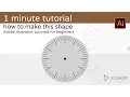 1 minute tutorial illustrator for beginners clock shape
