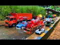 Lagu WADIDAU !!! Mobil Truk Tronton Panjang Bongkar Mainan Mobil Mobilan Truk Molen, Forklift, Ambulan