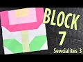 Fat Quarter Shop Sewcialites 3 Block 7 Flower Block