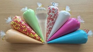 Making ASMR Crunchy Slime with Piping Bags
