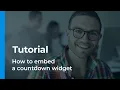 How to embed a countdown widget - Tutorial