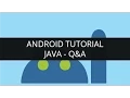 Android Tutorial Java-Q A Part-12 Edureka