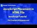 JavaScript Placement in HTML File JavaScript Tutorial For Beginners