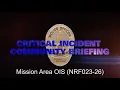 Mission Area OIS 2026 NRF023-26