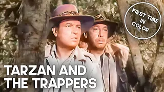 Tarzan And The Trappers COLORIZED Gordon Scott Adventure Film 