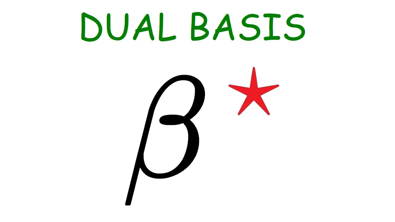 Dual basis