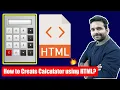 How to create calculator using HTML HTML Tutorial for Beginner with Nikhil Sharma