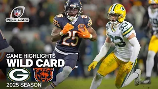 Green Bay Packers vs Chicago Bears Game Highlights NFL 2025 Season Wild Card