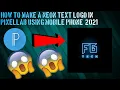 How to make a neon text logo in pixellab using mobile phone