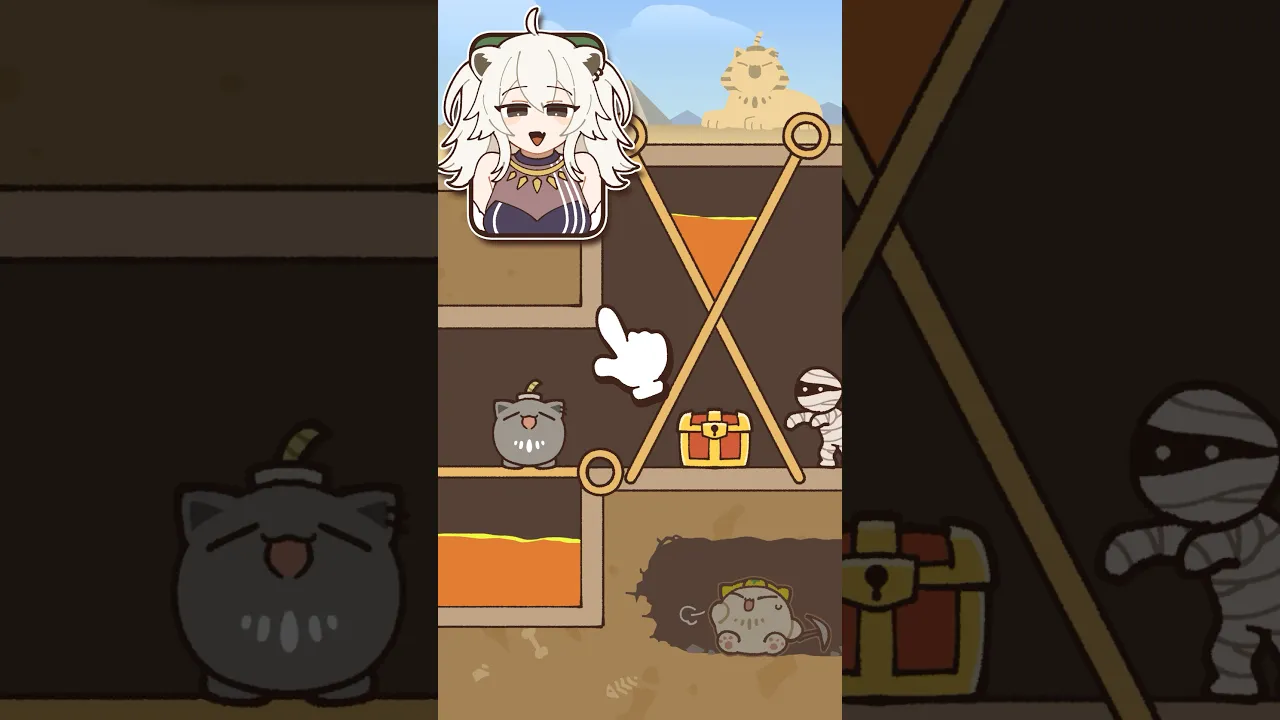 このゲームクリアできる？【獅白ぼたん / ホロライブ】#ssrb #animation #anime #shorts #kawaii #hololive