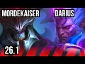 MORDEKAISER vs DARIUS TOP Perfect KDA 2 KR Master 26 1