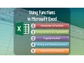 Excel Lesson 02 Using Functions in Microsoft Excel