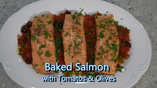 Italian Grandma Makes Baked Salmon with Tomatoes & Olives