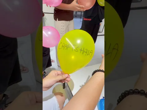 Balloon challenge with kids🔫✨