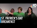 Gov Healey talks Dunkin Drake Maye at South Boston St Patrick s Day Breakfast