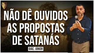 🔴NÃO DÊ OUVIDOS AS PROPOSTAS DE SATANÁS | 13 OUT 24 | DIÁC. JÚNIOR #palavradedeus #aovivo