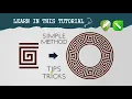 Repeating Objects Around Shapes in CorelDRAW Coreldraw Tutorial Edge N Curve
