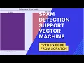 Email Spam Detection with SVM Python Code from Scratch