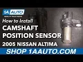 How to Replace Camshaft Angle Position Sensor 02-06 Nissan Altima L4 2 5L