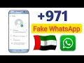 Create 971 United Arab Emirates Fake WhatsApp UAE Fake WhatsApp Number Create Dubai WhatsApp