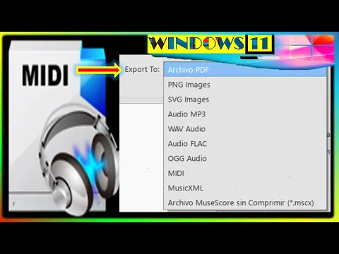Download MP3 Cómo Convertir MIDI a MusicXML, pdf, png, mp3, wav, svg, flac, ogg, etc  en Windows 11 y 10