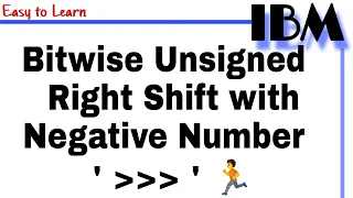 Bitwise Unsigned Right Shift with Negative Numbers in Java Class 14 Why We Need Shift Operators