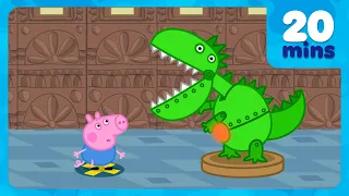 George Visits DINOSAURS At the Museum! 🦖🦕  Peppa Pig Full Episodes | 20 Minutes