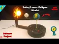 eclipse working model Earth rotation working Model Science project 2026
