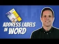 How to print mailing labels in Word