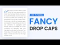 Fancy Drop Caps CSS Tutorial