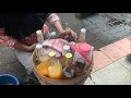 Indonesian Street Food - Very Rare Traditional Herbal Drinks (Djamu / Jamu)