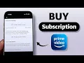 Amazon Prime Subscription How to Pay Activate