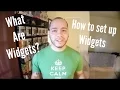 How to set up widgets - what are widgets