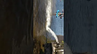 Trout fish stocking in Washington lake