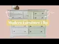 Spraying Alkyd Enamel Paint to Update a Dresser DIY Furniture Makeover Spraying Furniture