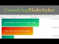 Customize console log messages Make Nicer Error Messages