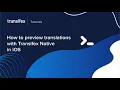 iOS Localization with Transifex Native Translations