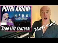 Download Lagu PUTRI ARIANI shock in HERO by Alan Walker (Reaction)
