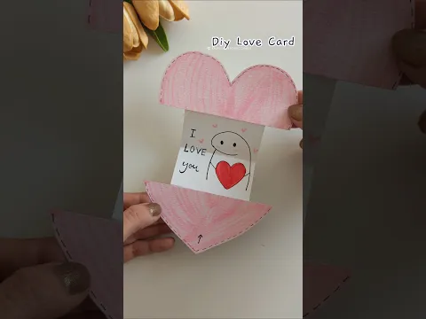 💓CUTE LOVE CARD MAKING💖 Handmade Card! #lovecard