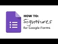 How to Signature Add-on for Google Forms